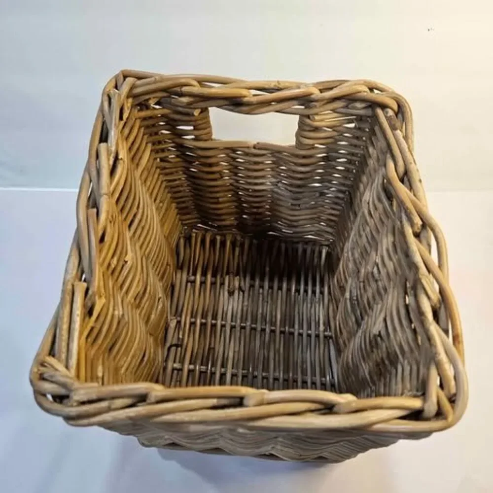 Wicker Storage Basket with Handles